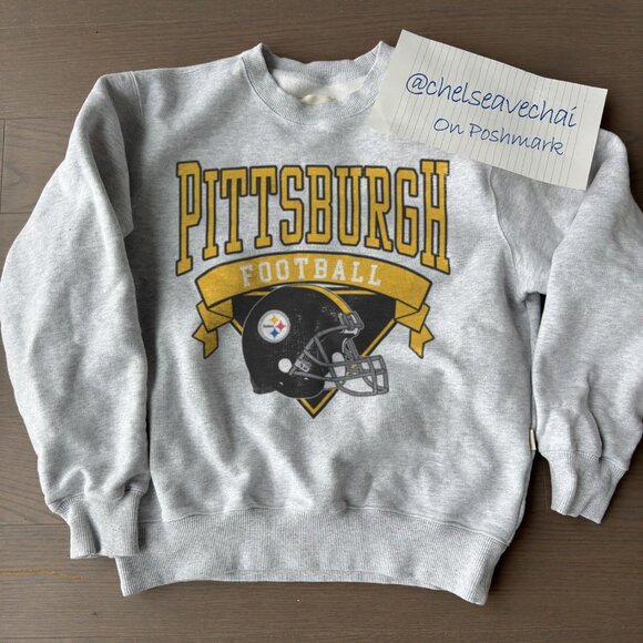 Tops - 90s Pittsburgh Steelers Football Sweatshirt NFL Pittsburgh Steelers Shirt tee